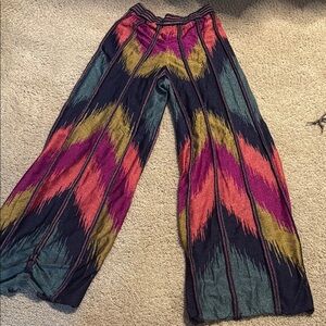Missoni Colorful Zigzag Patterned Wide-Leg Pants